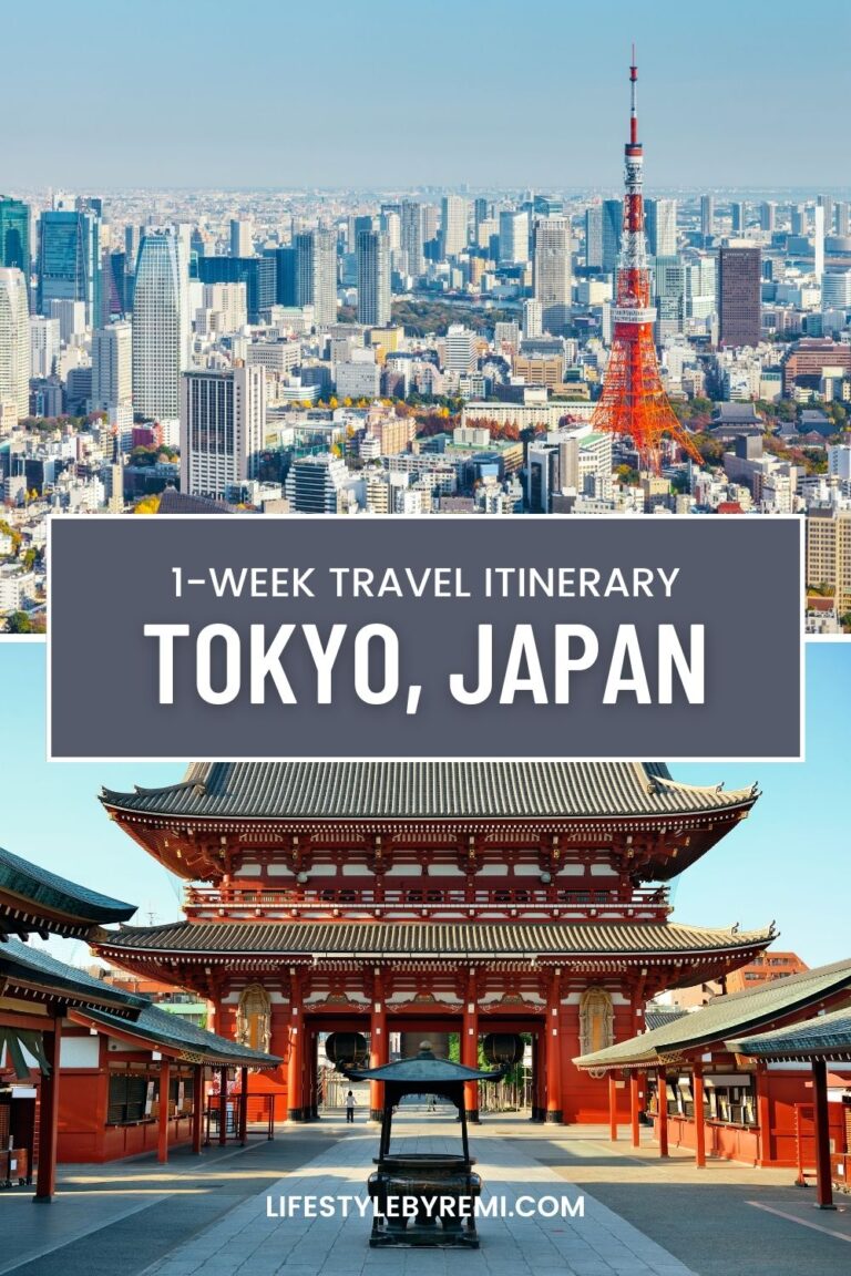 Tokyo Japan One Week Travel Itinerary Lifestyle By Remi