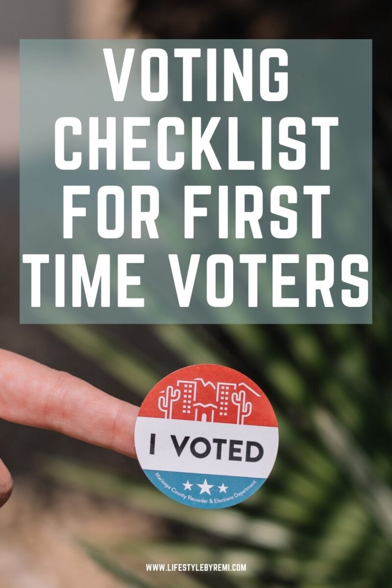 Voting Checklist For First Time Voters - Lifestyle By Remi